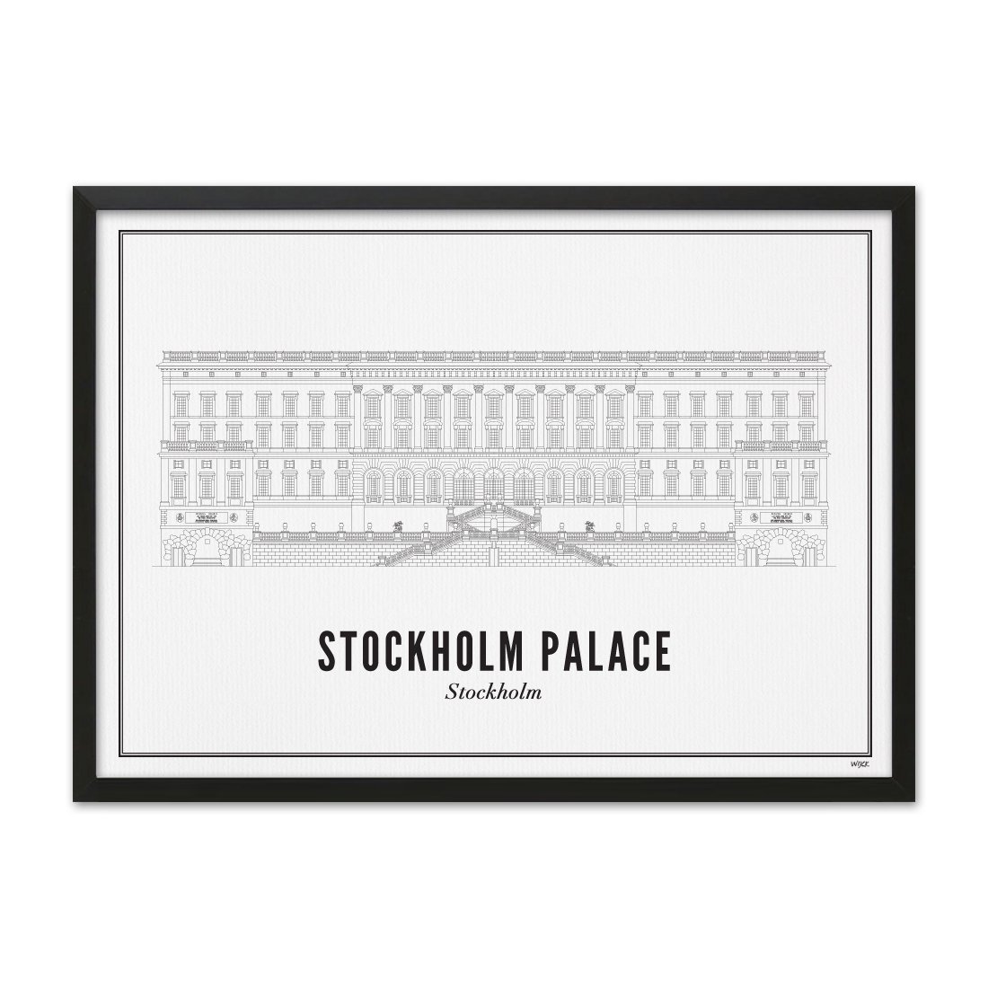 Affiches de Stockholm - Palais Royal de Stockholm | WIJCK.